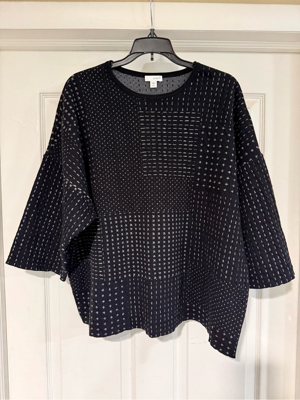 J. Jill Pure Jill Boxy Crew Neck Sweater